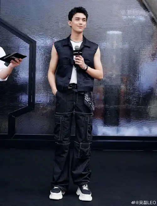 组图:吴磊穿无袖马甲清爽帅气 肌肉线条流畅荷尔蒙拉满_高清图集_新浪