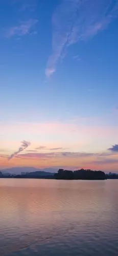 湖泊,黄昏,天空 1242x2688 iphone 11 pro/xs max 壁纸,图片,背景