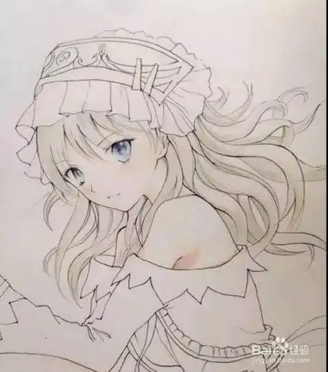 动漫人物美少女绘画教程