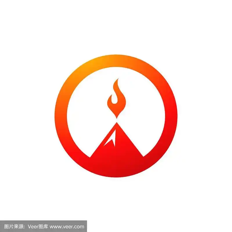 摘要火山的标志