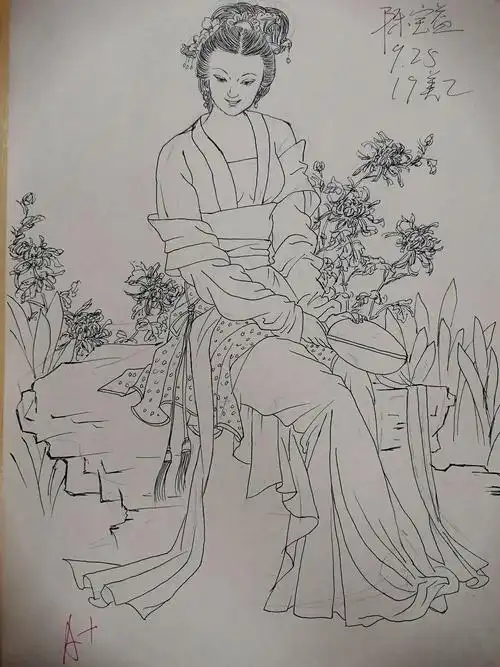 19美2新生《白描人物》速写优秀作业