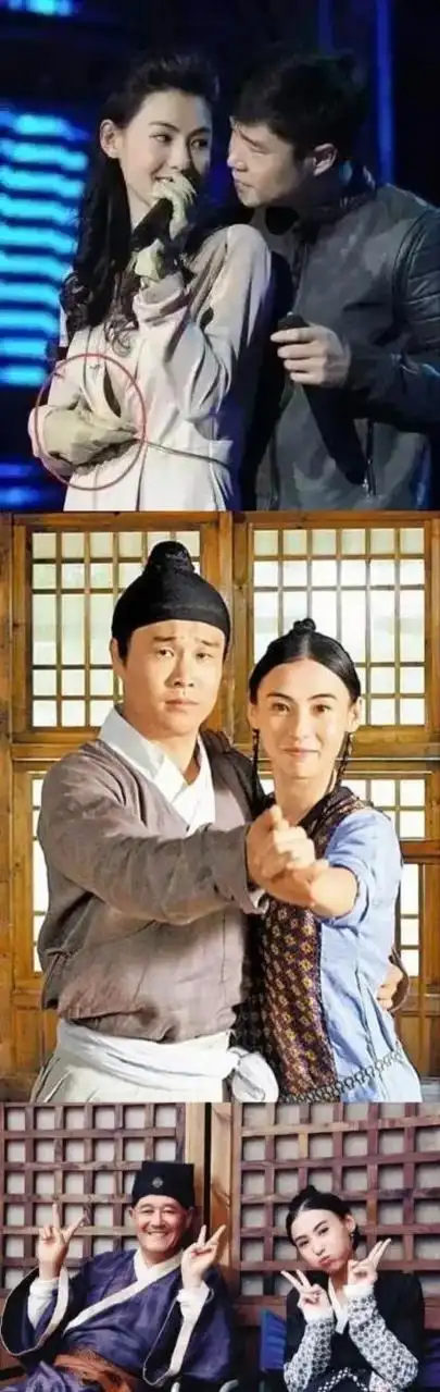 一次,张柏芝和小沈阳一起同台献唱《爱上了你》,本来正唱得深情,结果