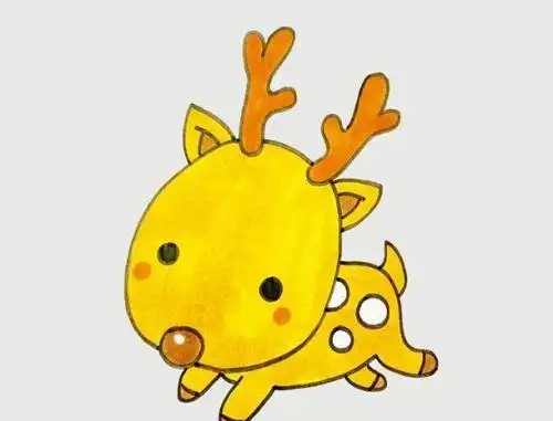 麋鹿简笔画怎么画麋鹿简笔画森系手绘唯美