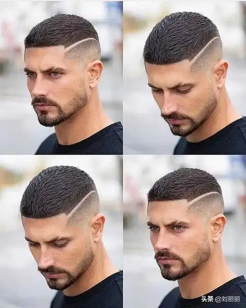 简单的男士发型除了光头之外,应该就是这种超短的圆寸头.