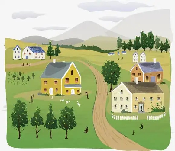 矢量村庄