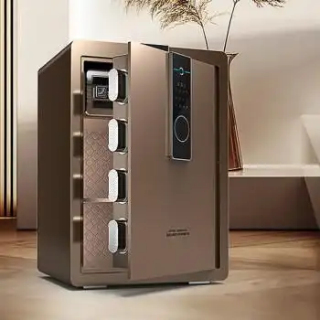 左一仁保险柜家用wifi报警办公家庭入墙指纹密码45cm全钢保险箱小型