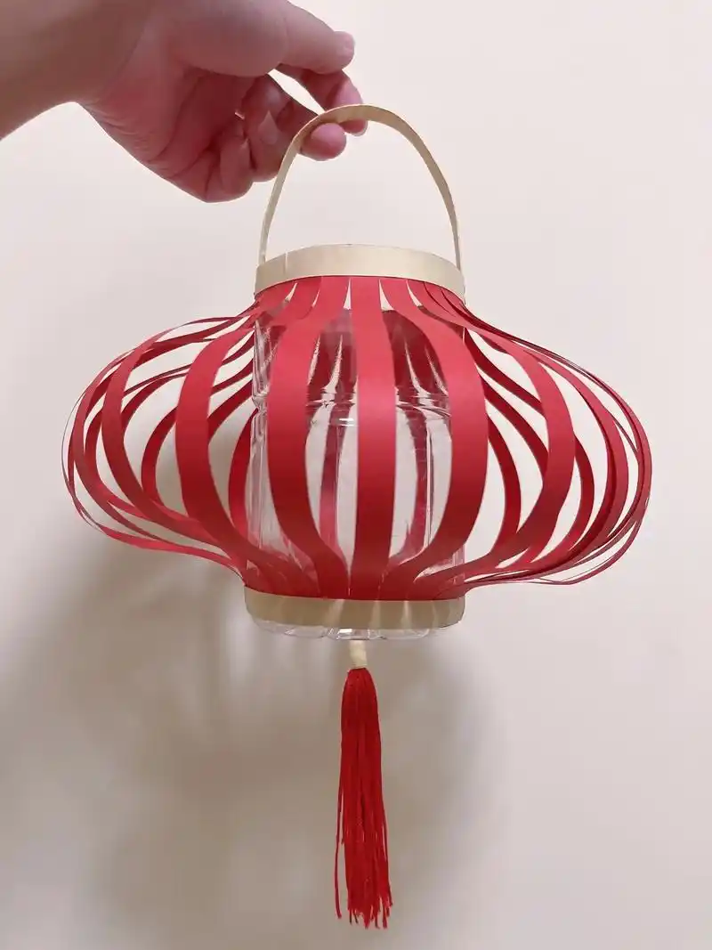 中秋节手工灯笼 #幼儿园亲子手工 - 抖音