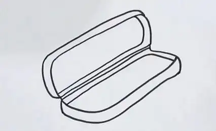 铅笔盒简笔画步骤