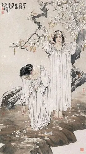 何家英是我国当代卓有艺术成就的工笔人物画家.