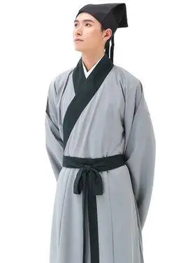 黑色服饰古装书生演出服男装新款唐宋班服唐风影楼唐代表演成人.