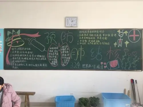 博雅学校防控结核病(板报)