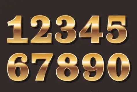 2021年金色主题数字2000x2000dpi300psd模版下载
