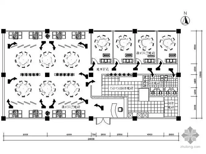 餐饮空间平面图