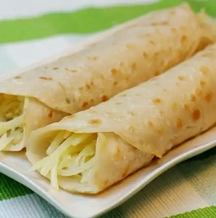 我家的经典早餐——土豆丝卷饼,最适合上班族的快手家常美味!