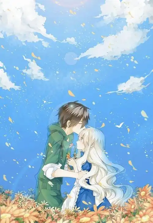 高清动漫qq情侣皮肤大图影子是时光的心