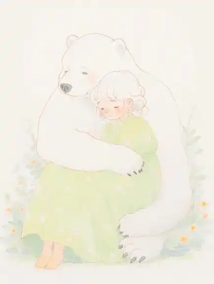 暖暖的拥抱.#卡通动漫 #我又来送图啦 #治愈系漫画图片 # - 抖音