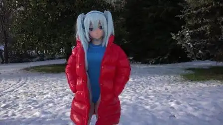 kigurumi/cosplay下雪了来和初音娃娃一起玩耍吧