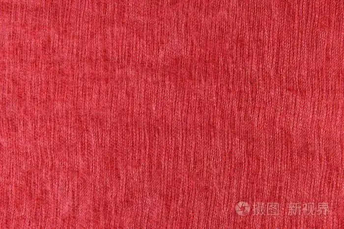 红色织物纹理或背景