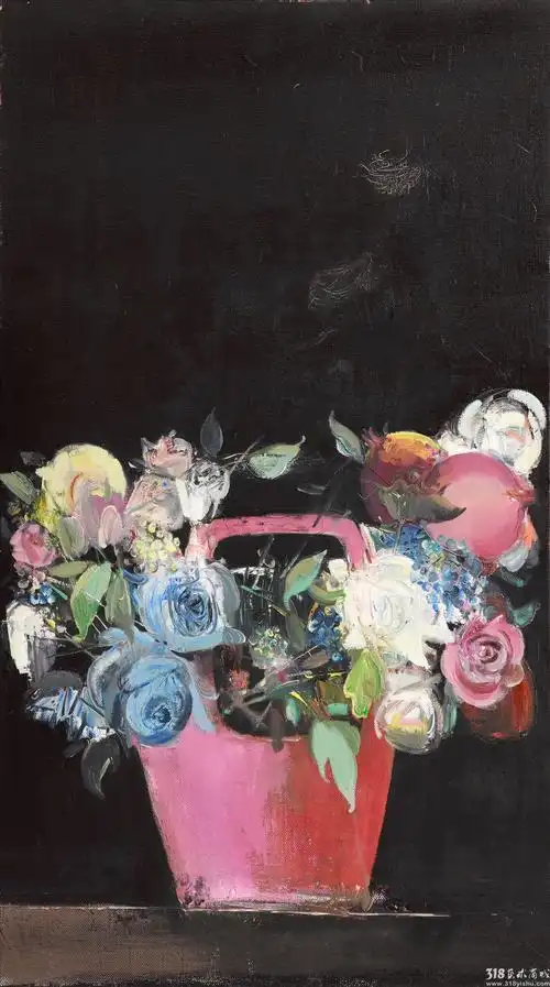 陈静子_石榴花_人物_油画_318艺术商城_首家学院原创艺术品交易网站