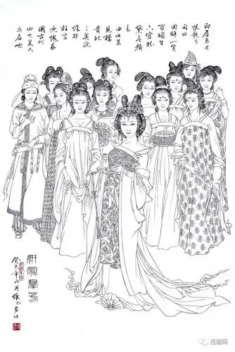 十八描第49集著名国画家连环画家项维仁和他的工笔重彩仕女画下