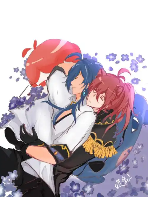 迟来的枭羽七夕贺图,黑白滤镜格.