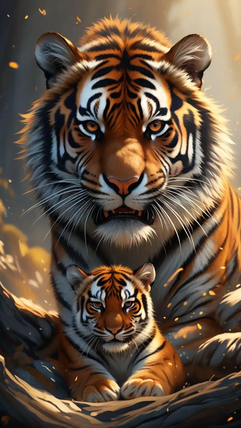 老虎壁纸来喽99 9991有没有喜欢老虎的宝子们,这组老虎壁纸真的