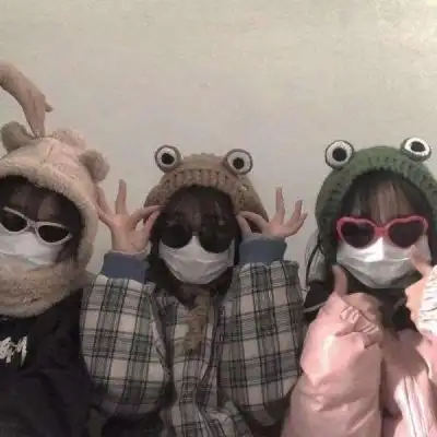 三人三张可爱沙雕闺蜜头像图片