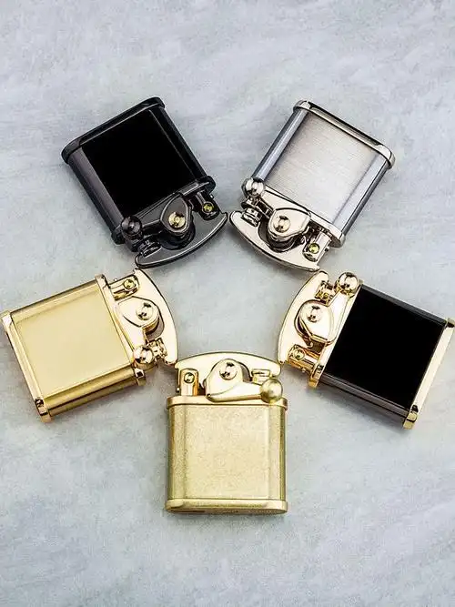 砂轮磨砂家用打火石老古古董个性火机老式齿轮煤油打火机