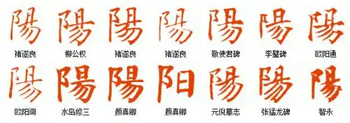 阳的繁体字