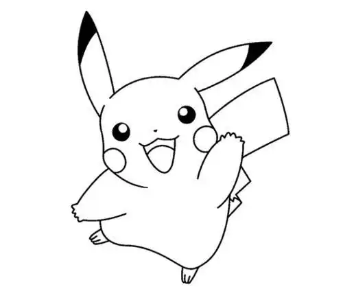 皮丘卖萌简笔画
