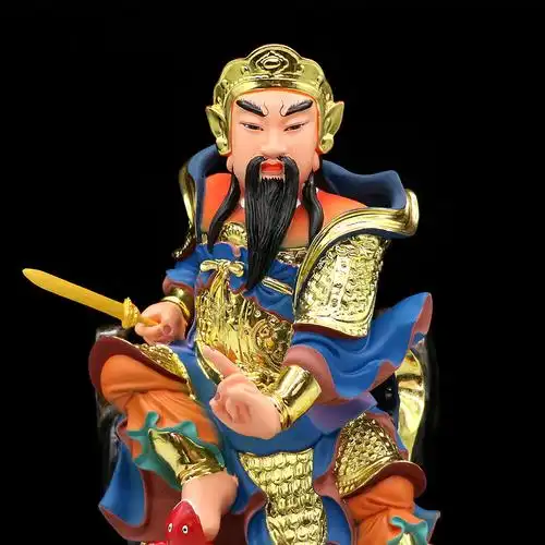 包邮树脂玄天上帝神像北极四圣玄武真武大帝摆件