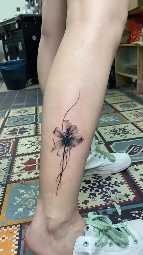 女小腿纹身图案大全