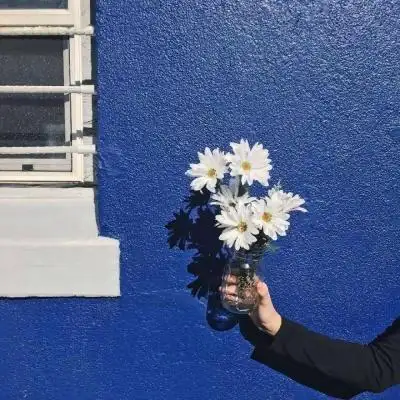 蓝色系背景图ins小众