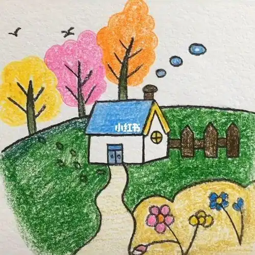 风景画图片大全简笔画风景画图片大全简笔画彩色山水