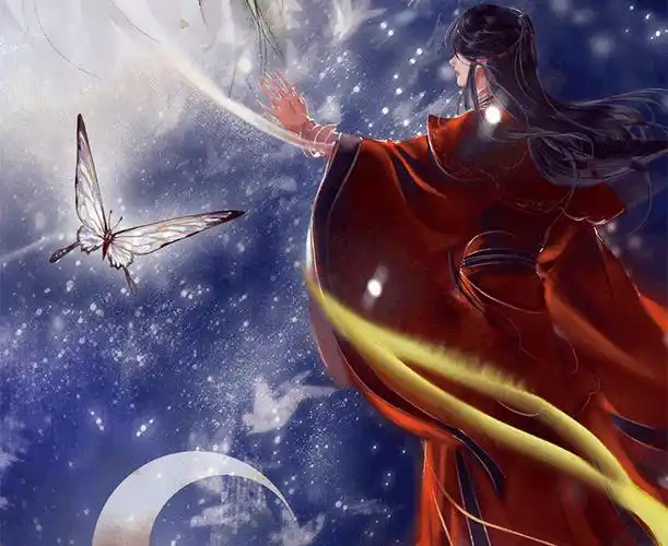 天官赐福漫画实体绘师印签银蝶书签角色贴纸飞机盒赐福书中信墨香铜臭