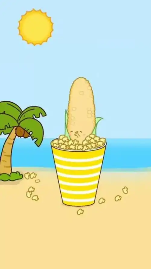 小般和小弱:天气这么热,玉米都直接晒成爆米花了