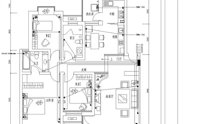 样板间装修电气施工图