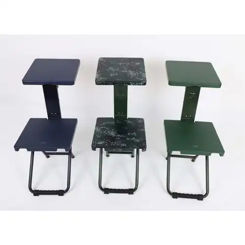 野战部队折叠椅士兵折叠椅便携户外折叠小板凳绿色小凳子学习椅