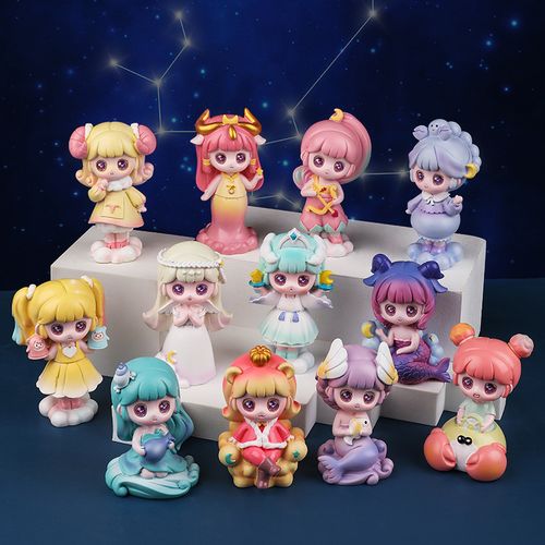 星座奇缘盲盒摆件手办公仔创意可爱娃娃玩偶送女孩情人节礼物已售0