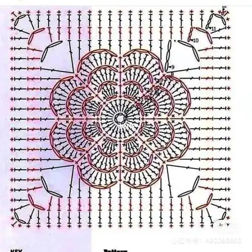 存图钩织花样祖母方格图解