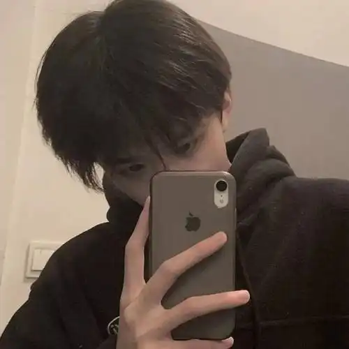 手机对镜自拍挡脸头像