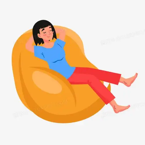 本作品全称为《卡通风彩色沙发葛优瘫创意元素》,由迷南文化传媒(上海