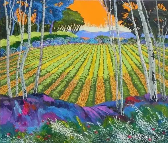 梦想中的世界梦想中大地的色彩64张明亮鲜艳的丙烯手绘风景画