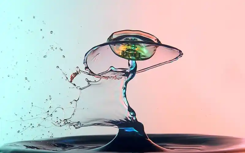 水花飞溅瞬的间高清摄影桌面壁纸下载高清大图预览1920x1200_设计创意