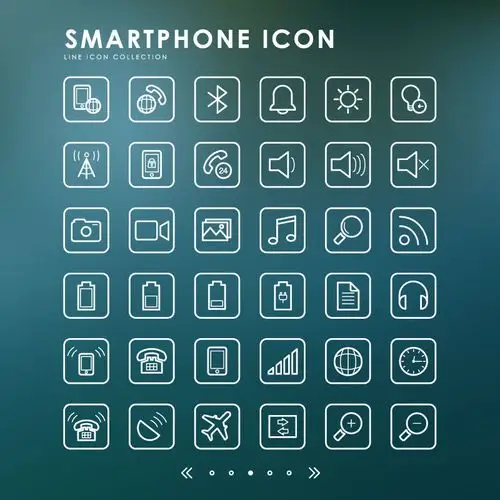 36款智能手机app图标矢量素材