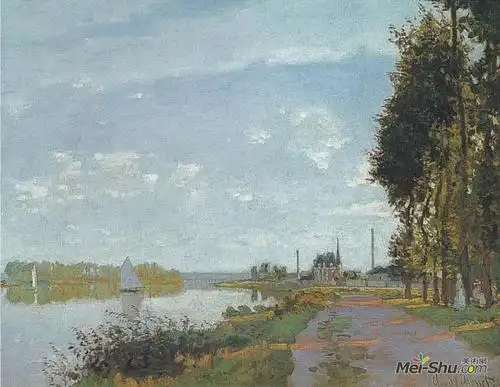 5cm 俄罗斯 圣彼得堡艾尔米塔什博物馆藏塞纳河 1872年 油彩 画布 47.