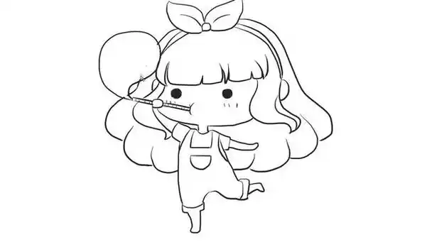 儿童简笔画小女孩 儿童简笔画小女孩儿