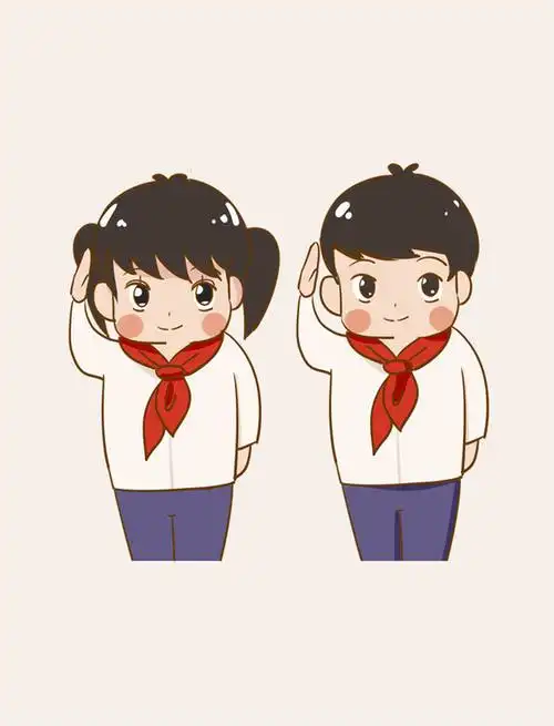 学生少先队童心向党红领巾