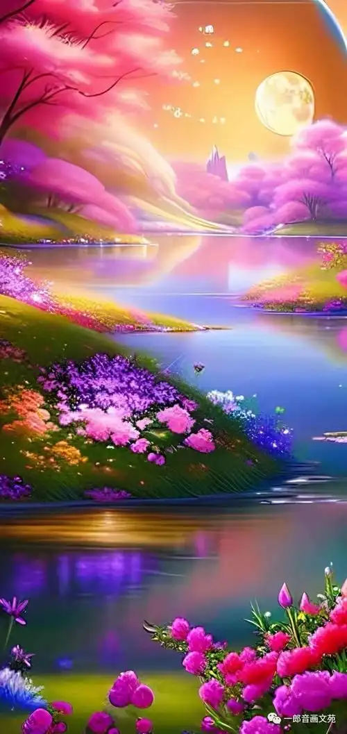 犹如人间仙境的美景,美的令人无法形容,美的让人挪不开眼睛