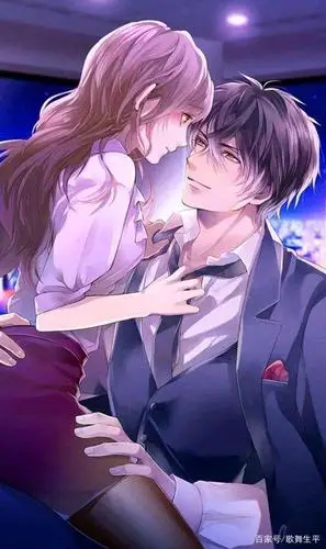 动漫二次元 亲密的情侣